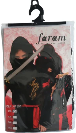 Ninja Kostuum Gouden Draak - Maat 116