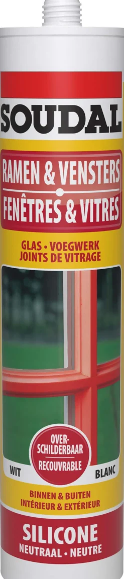 Overschilderbare silicone bruin 310 ml