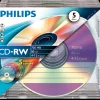Philips CD-RW 80 min / 700 MB 4-12x 5 stuks