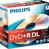 Philips DVD+R DL 8,5 GB 8x jewelcase 5 stuks