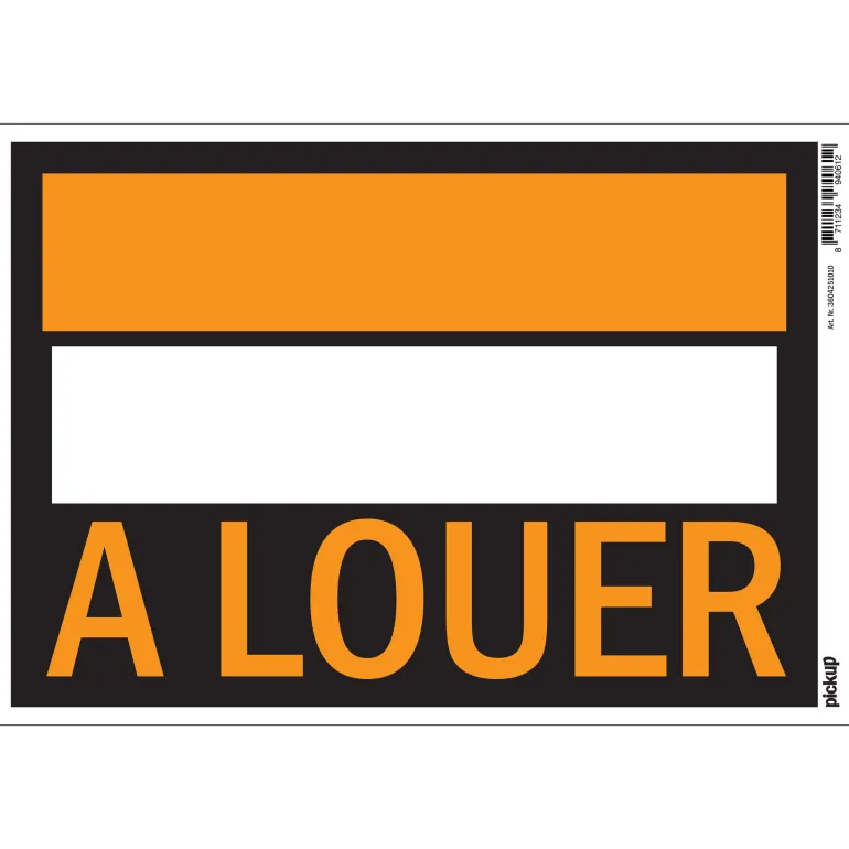 Pictogram à louer 23 x 33 cm