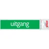 Pictogram alu look uitgang 6,5 x 4,4 cm