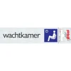 Pictogram alu look wachtkamer 6,5 x 4,4 cm