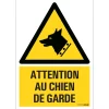 Pictogram attention chien garde 23 x 33 cm