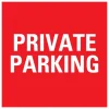 Pictogram bord private parking 20 x 20 cm