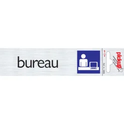 Pictogram bureau aluminium 16,5 x 4,4 cm