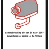 Pictogram camerabewaking 25 x 20 cm