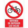 Pictogram défense vélos 23 x 33 cm