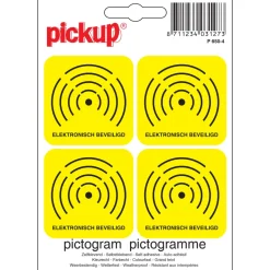 Pictogram elektronisch beveiligd 10 x 10 cm