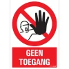 Pictogram geen toegang 23 x 33 cm