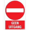 Pictogram geen uitgang 23 x 33 cm