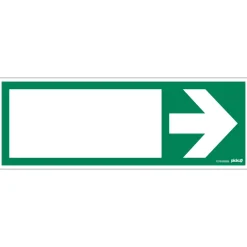 Pictogram groen met pijl 33 x 12 cm
