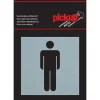 Pictogram heren aluminium 8 x 8 cm