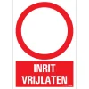 Pictogram inrit vrijlaten 23 x 33 cm