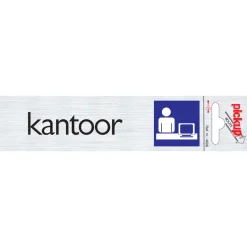 Pictogram kantoor aluminium 6,5 x 4,4 cm