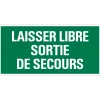 Pictogram laisser libre sortie 15 x 30 cm