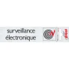 Pictogram magasin surveillance aluminium 16,5 x 4,4 cm