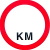 Pictogram met km aanduiding