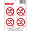 Pictogram no pub 10 x 10 cm
