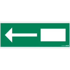 Pictogram nooduitgang 33 x 12 cm
