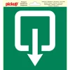 Pictogram normale uitgang 20 x 20 cm
