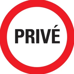 Pictogram privé  Ø30 cm