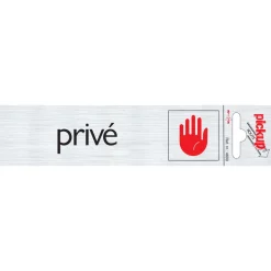 Pictogram privé aluminium 16,5 x 4,4 cm