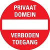 Pictogram privaat domein Ø 18 cm