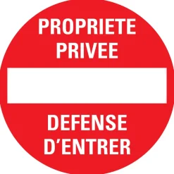 Pictogram propriété privée Ø 18 cm