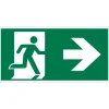 Pictogram rechtsaf 15 x 30 cm