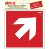 Pictogram richtingspijl 45° 15 x 15 cm