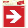 Pictogram richtingspijl 90° 15 x 15 cm