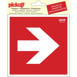 Pictogram richtingspijl 90° 15 x 15 cm