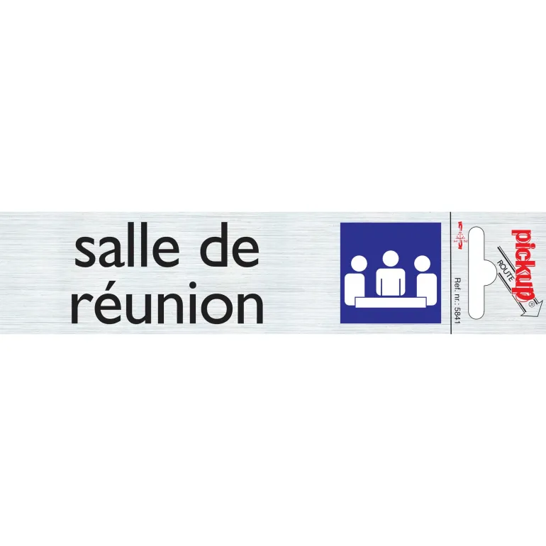 Pictogram salle de réunion aluminium 16,5 x 4,4 cm