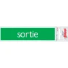 Pictogram sortie aluminium 16,5 x 4,4 cm