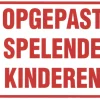 Pictogram spelende kinderen 33 x 20 cm