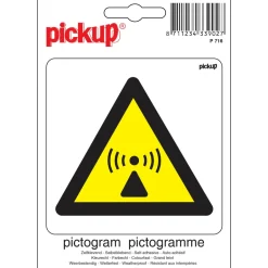 Pictogram straling 10 x 10 cm