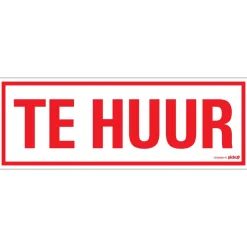 Pictogram te huur 33 x 12 cm