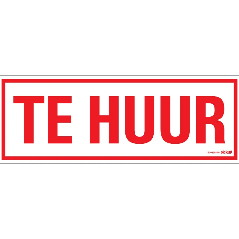 Pictogram te huur 33 x 12 cm