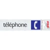 Pictogram téléphone aluminium 16,5 x 4,4 cm