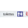 Pictogram toilettes aluminium 16,5 x 4,4 cm