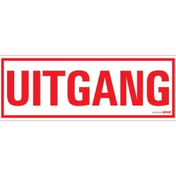 Pictogram uitgang 33 x 12 cm