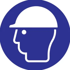 Pictogram veiligheidshelm Ø 18 cm