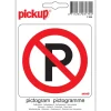 Pictogram verbod parkeren 10 x 10 cm