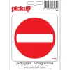 Pictogram verbod toegang 10 x 10 cm