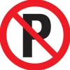 Pictogram verboden te parkeren Ø 30 cm
