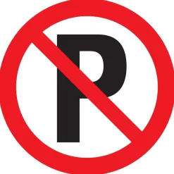 Pictogram verboden te parkeren Ø 30 cm
