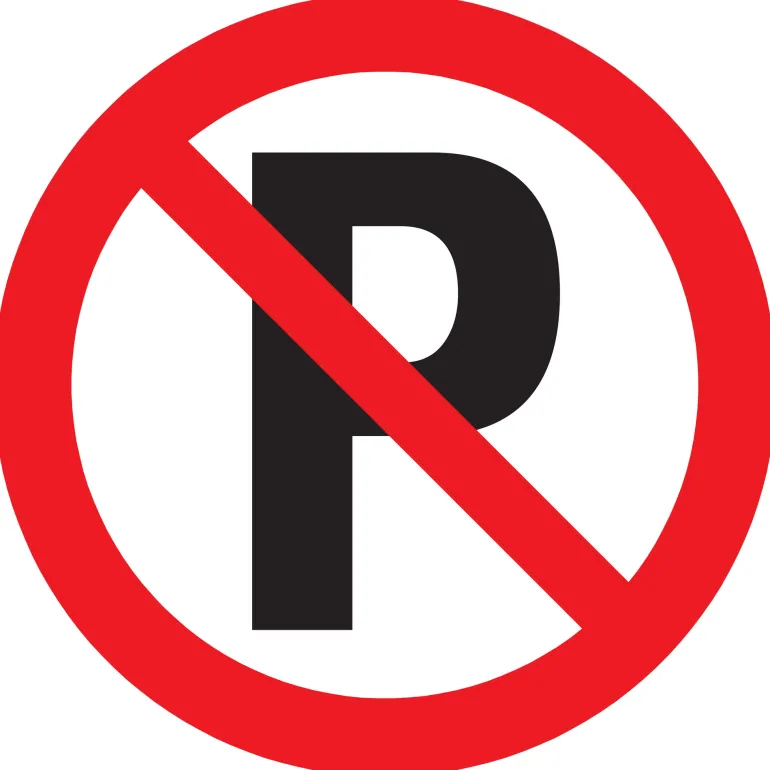 Pictogram verboden te parkeren Ø 30 cm