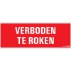 Pictogram verboden te roken 33 x 12 cm