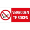 Pictogram verboden te roken 15 x 30 cm